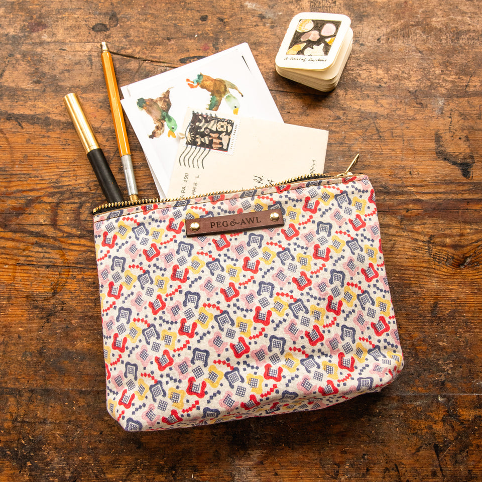 Keeper Pouch with Mid-Century Chicklets: Aaron