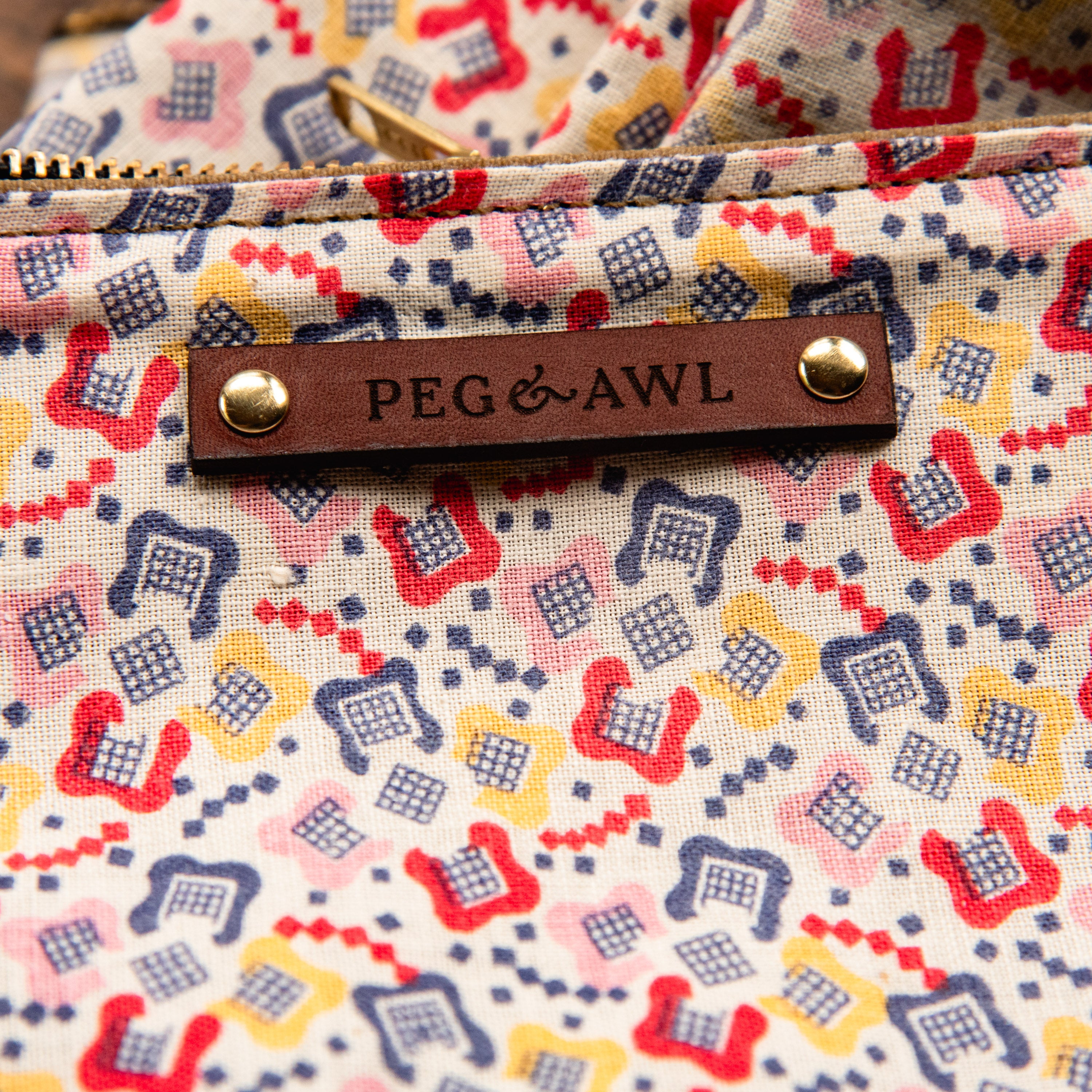 Keeper Pouch with Mid-Century Chicklets: Aaron