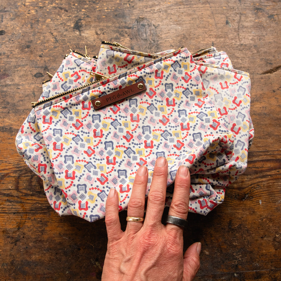 Keeper Pouch with Mid-Century Chicklets: Aaron