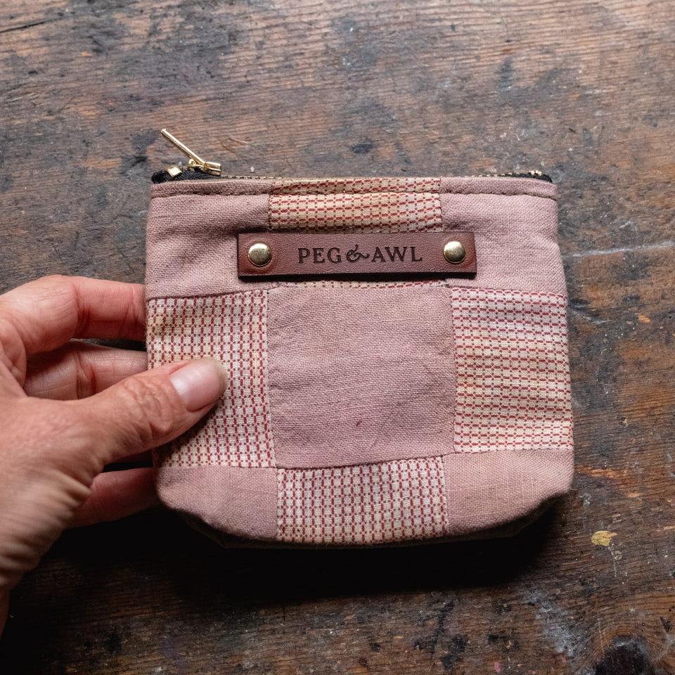 Pouch with Late 1800s Quilt Block: Aisling