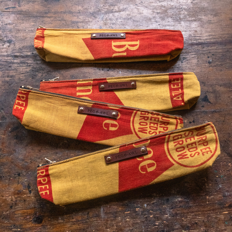Pouch with 1960s Seed Sack: Burpee