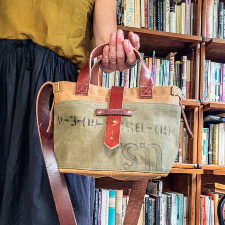 Mini Tote with Army Bag: Custer No. 2
