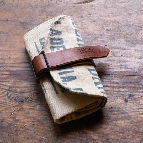 Sendak Nutshell with Vintage Bank Bag: Federal Blue
