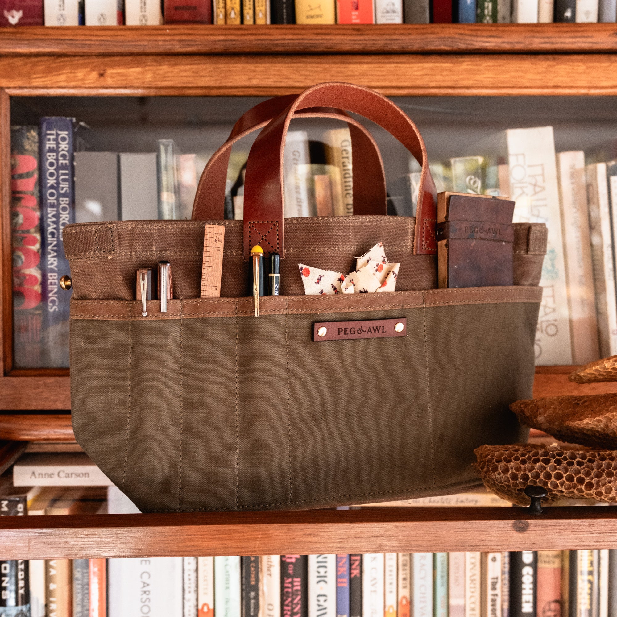 Tove Artist Tote with Army Canvas (Plain)