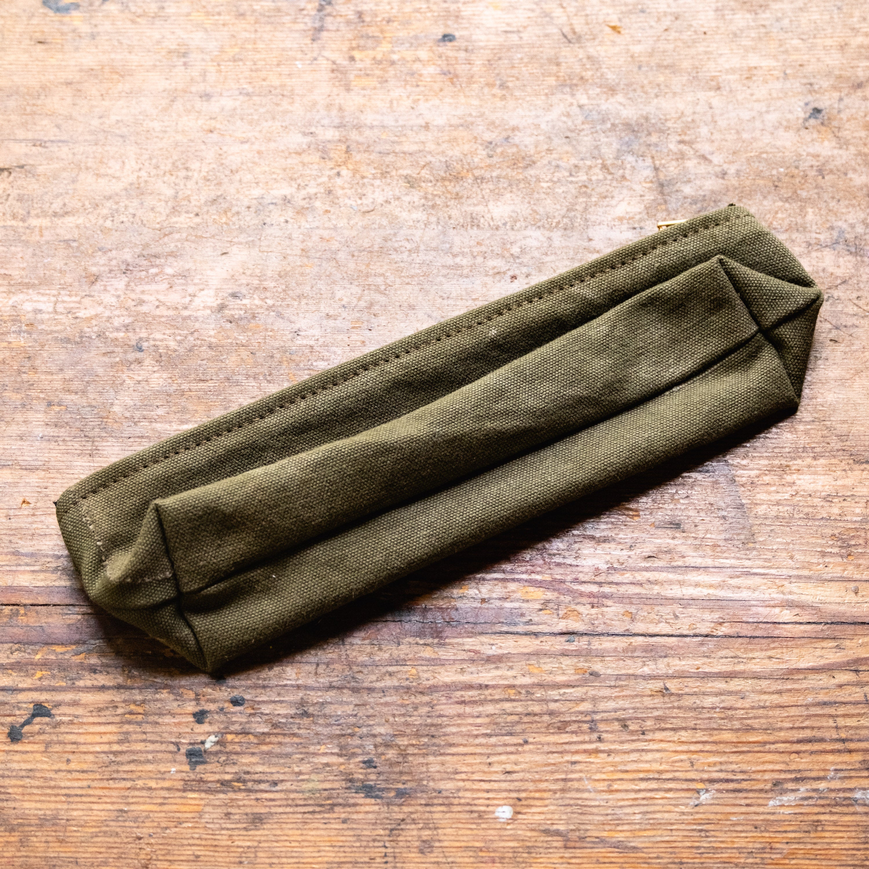 Drafter Pouch with Vintage Military Duffle Bag: Elmer