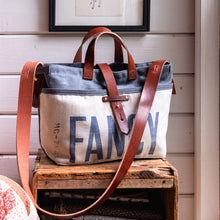 Standard Tote with Vintage Grass Seed Bag: Fancy