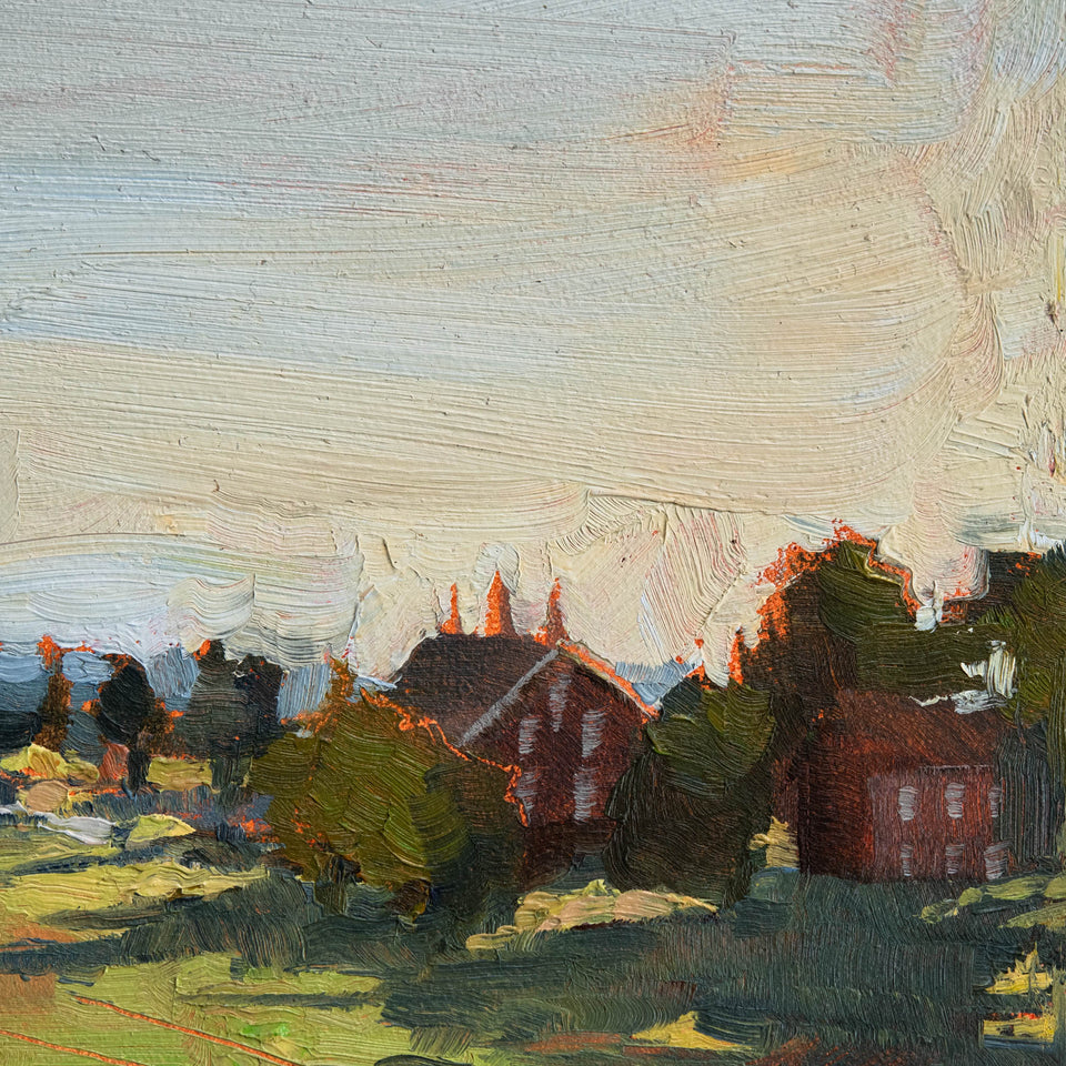 Framed Original Plein Air Painting by Walter Kent: Gettysburg, PA