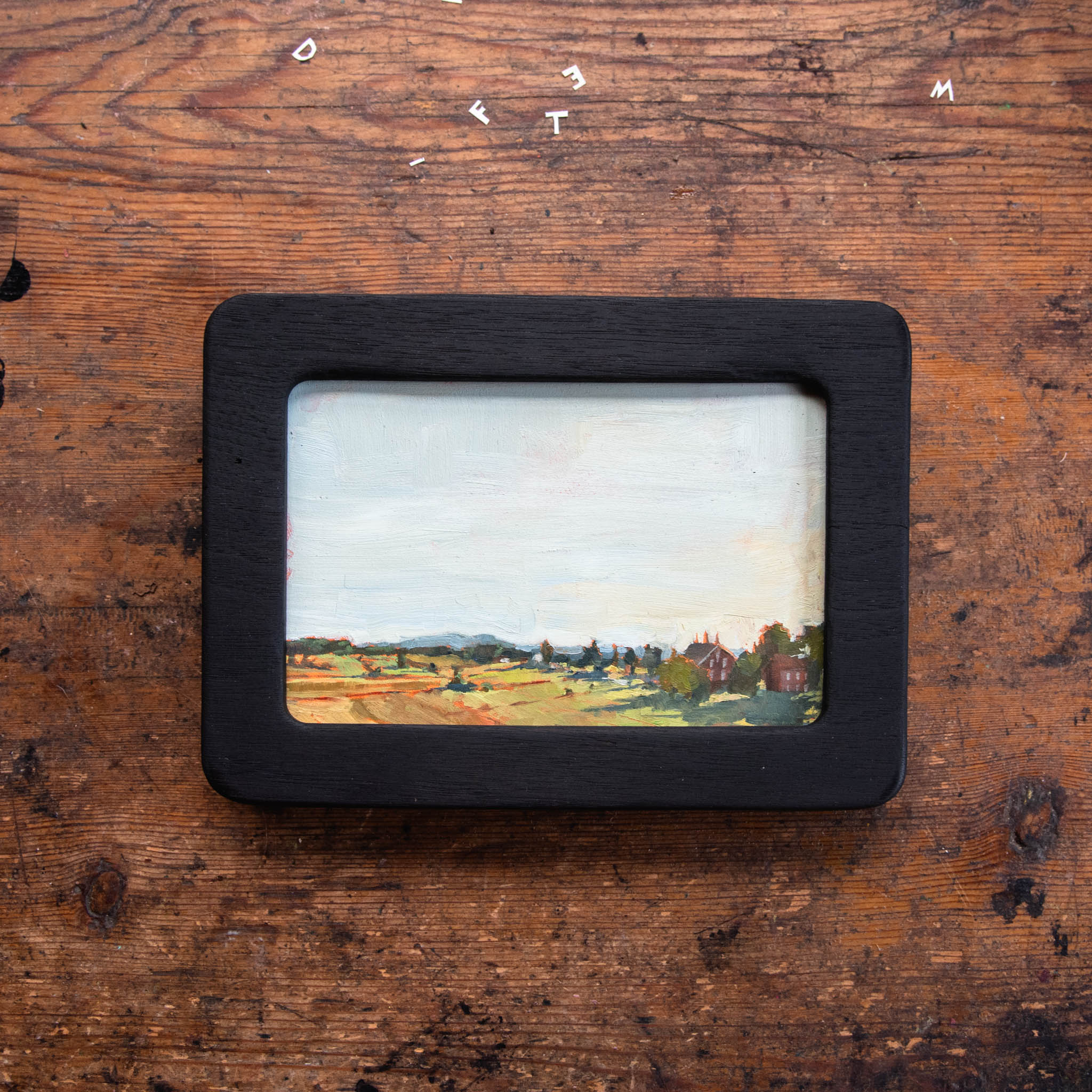 Framed Original Plein Air Painting by Walter Kent: Gettysburg, PA