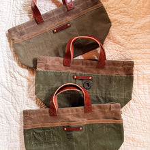 Tove Artist Tote with Army Canvas (Words + or Stitching)