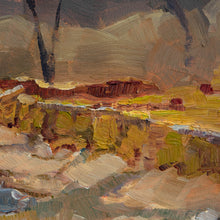Framed Original Plein Air Painting by Walter Kent: Harmony Hill Ruins