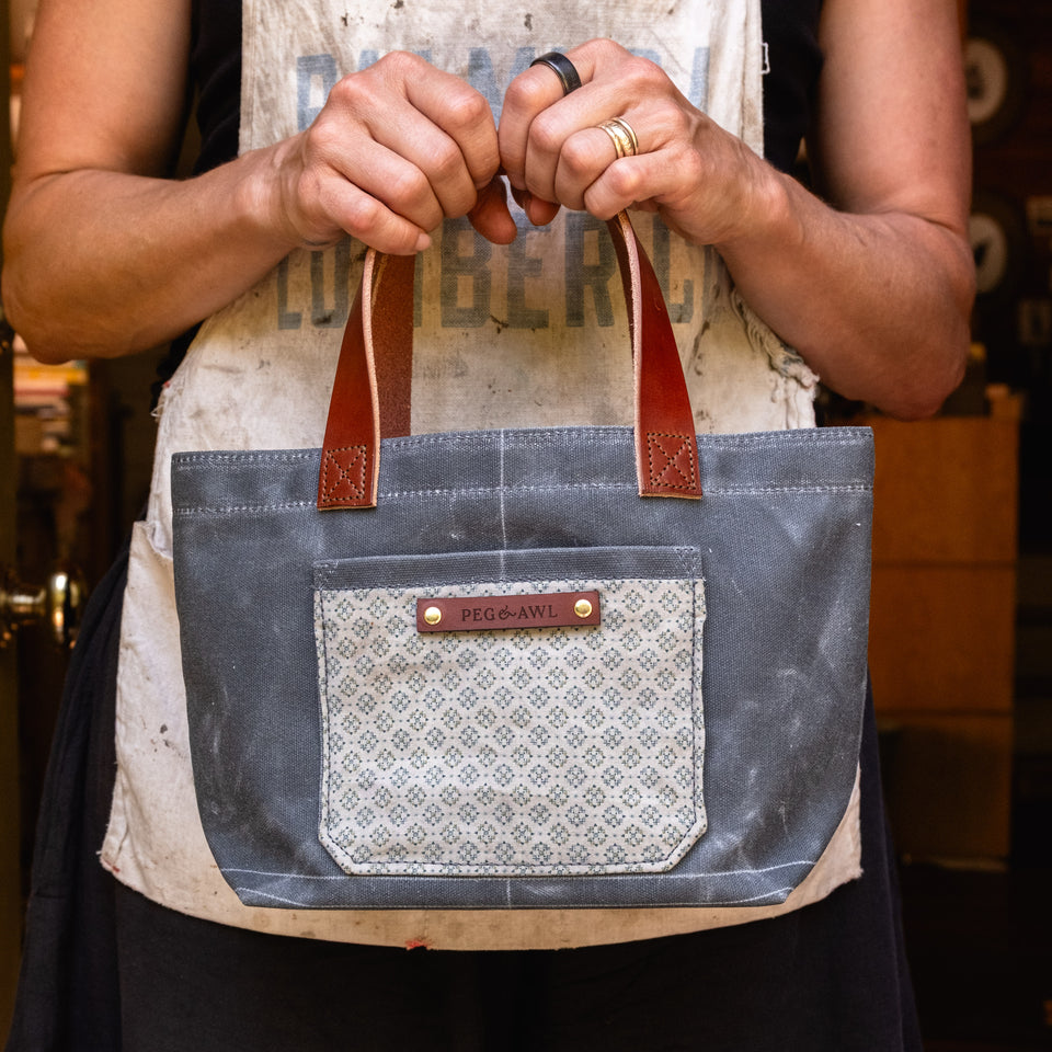Pipit Tote with 1920s Scrap: Hazel