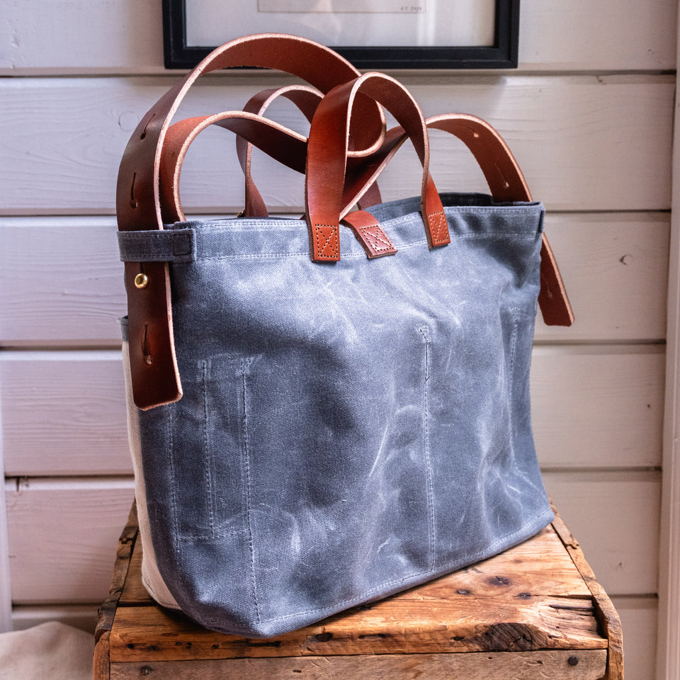 Standard Tote with Vintage Hardware Store Apron: Hechinger