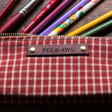 Drafter Pouch with 1980s Vintage Textile: Leidi