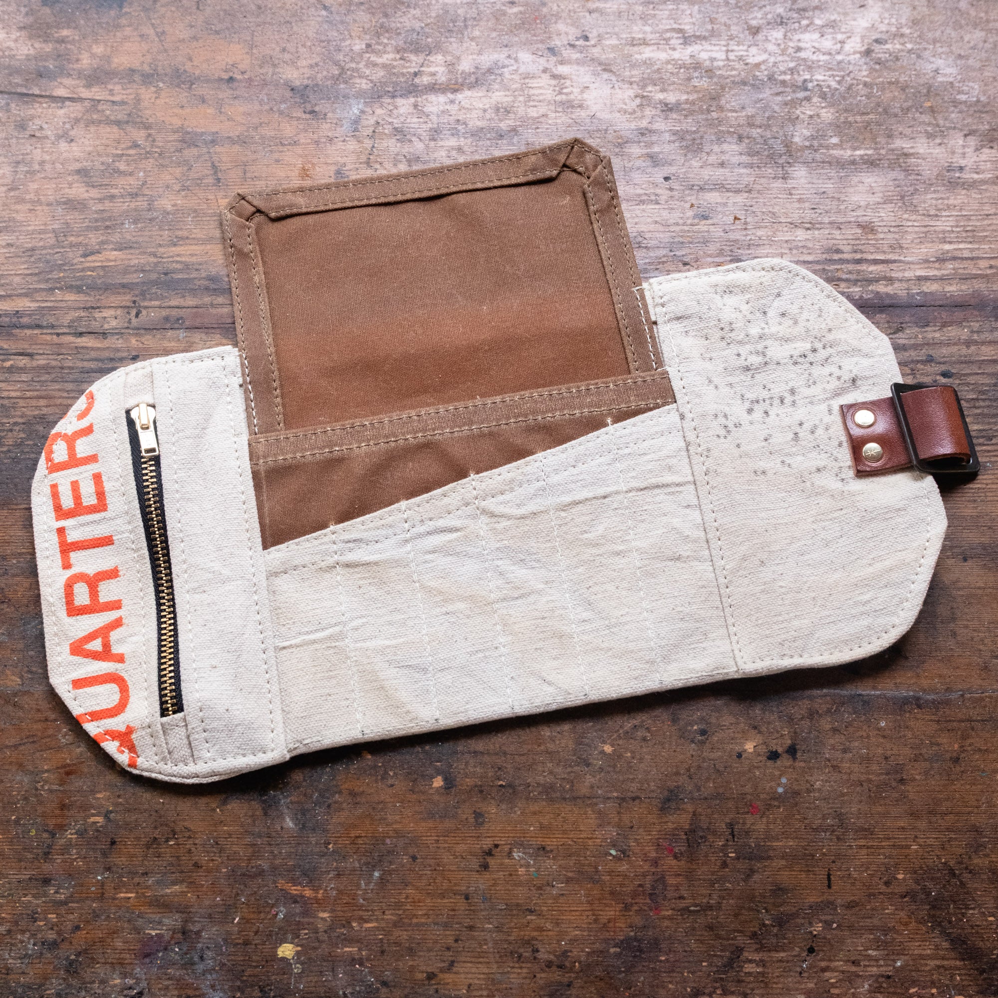 Sendak Nutshell with Mid-Century Money Bag (Orange Print)
