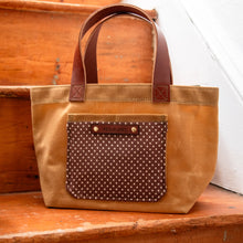 Pipit Tote with Purple Brown Polka Dots!: Rhys