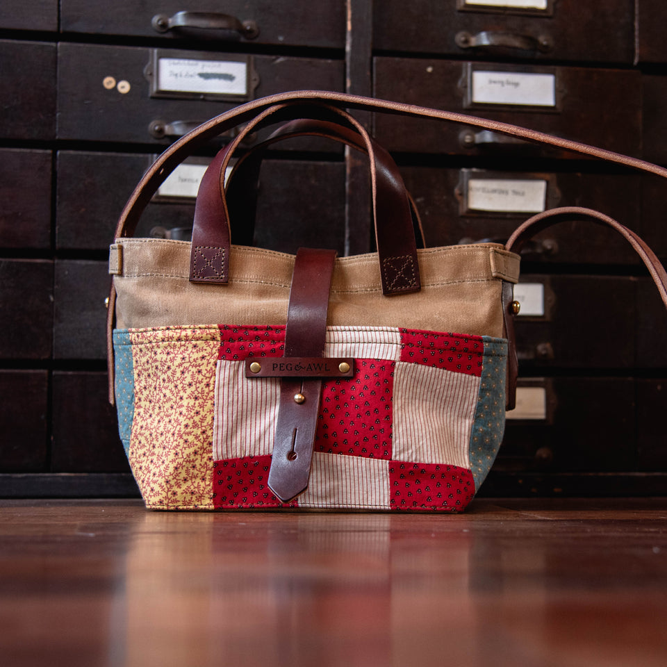 Mini Tote with Early 1900s Quilt: Katie