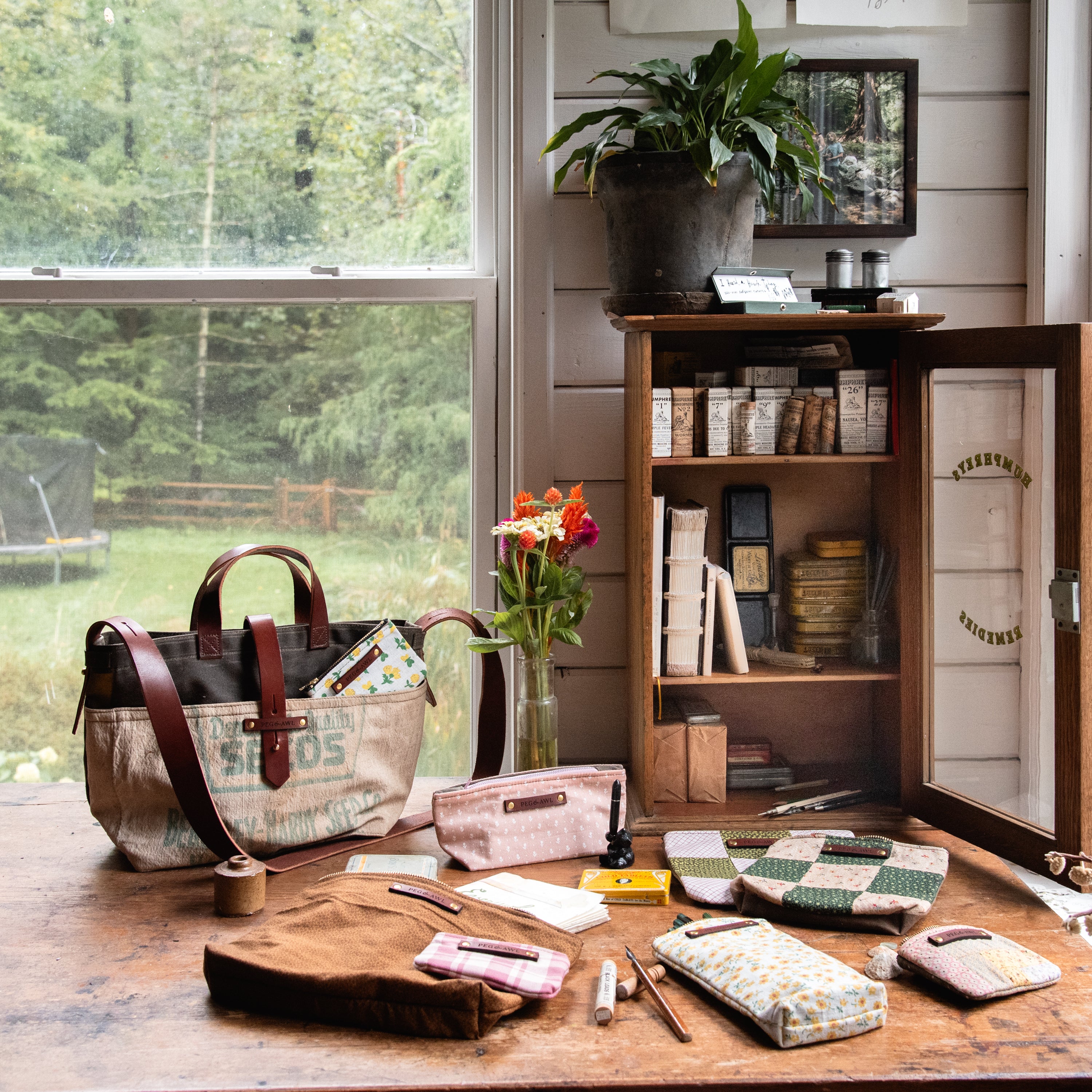Standard Tote with Mid 1900s Seedsack: Hardy No. 2
