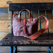 Mini Waxed Canvas Tote in Sumac