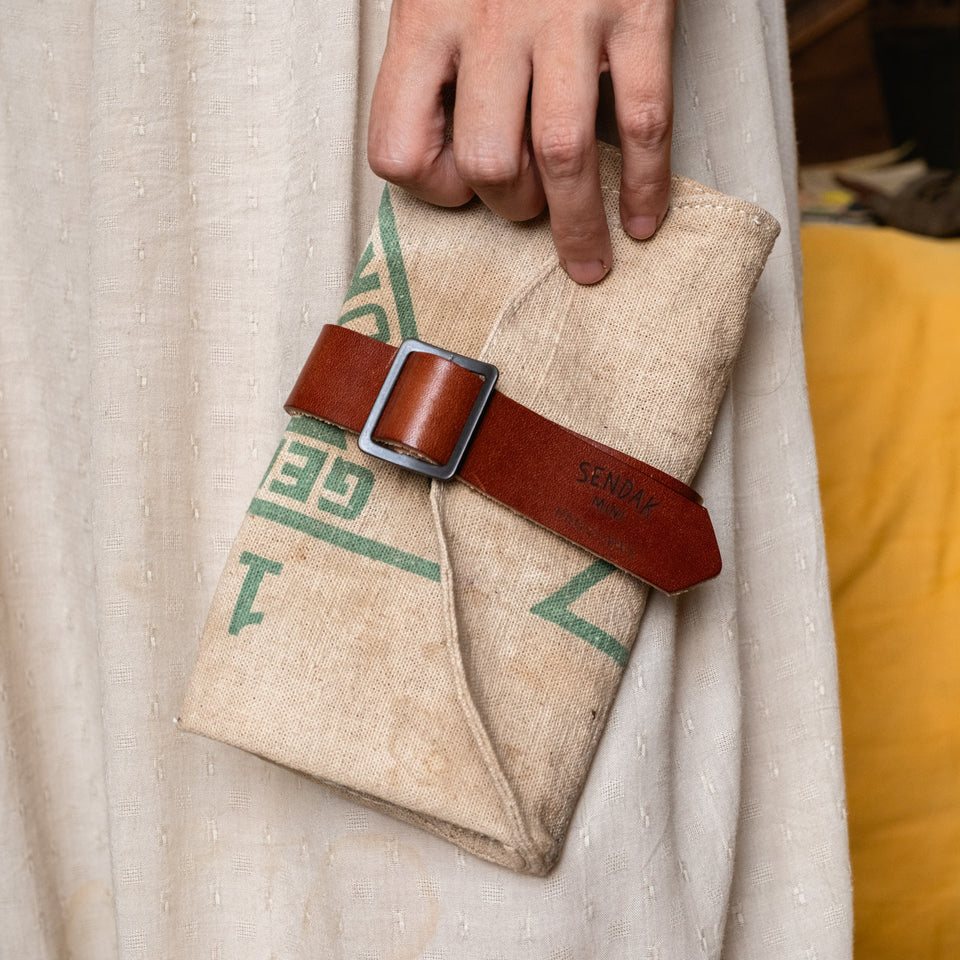 Sendak Mini Artist Roll with 1940s Bushel Cloth Seed Sack: Trinity