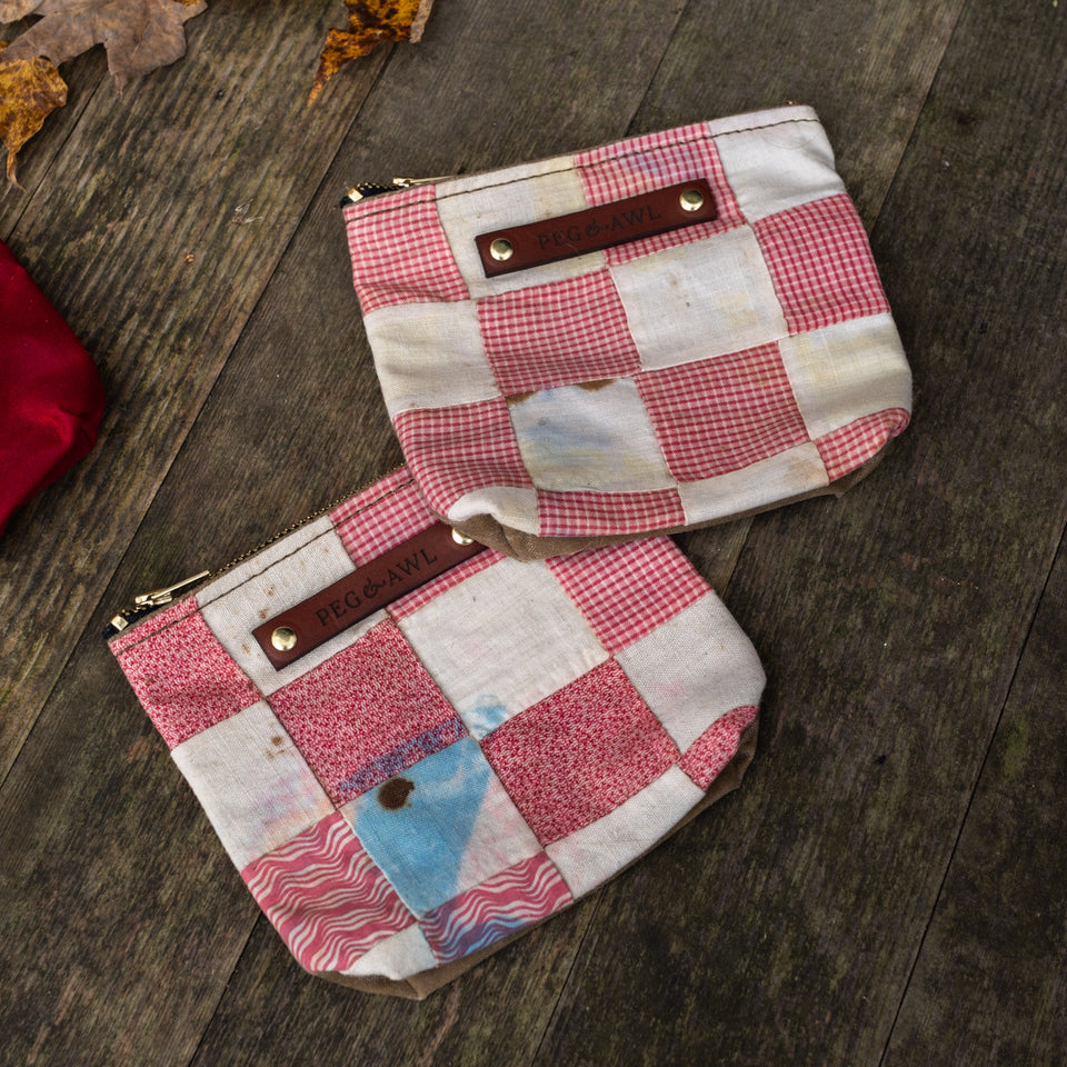 Pouch with Late 1800s Quilt Block: Yago