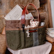 Tove Artist Tote with Army Canvas (Words + or Stitching)