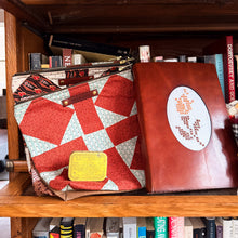 Custom Pouch with Late 1800s - Early 1900s Orphan Quilt Block: Linden