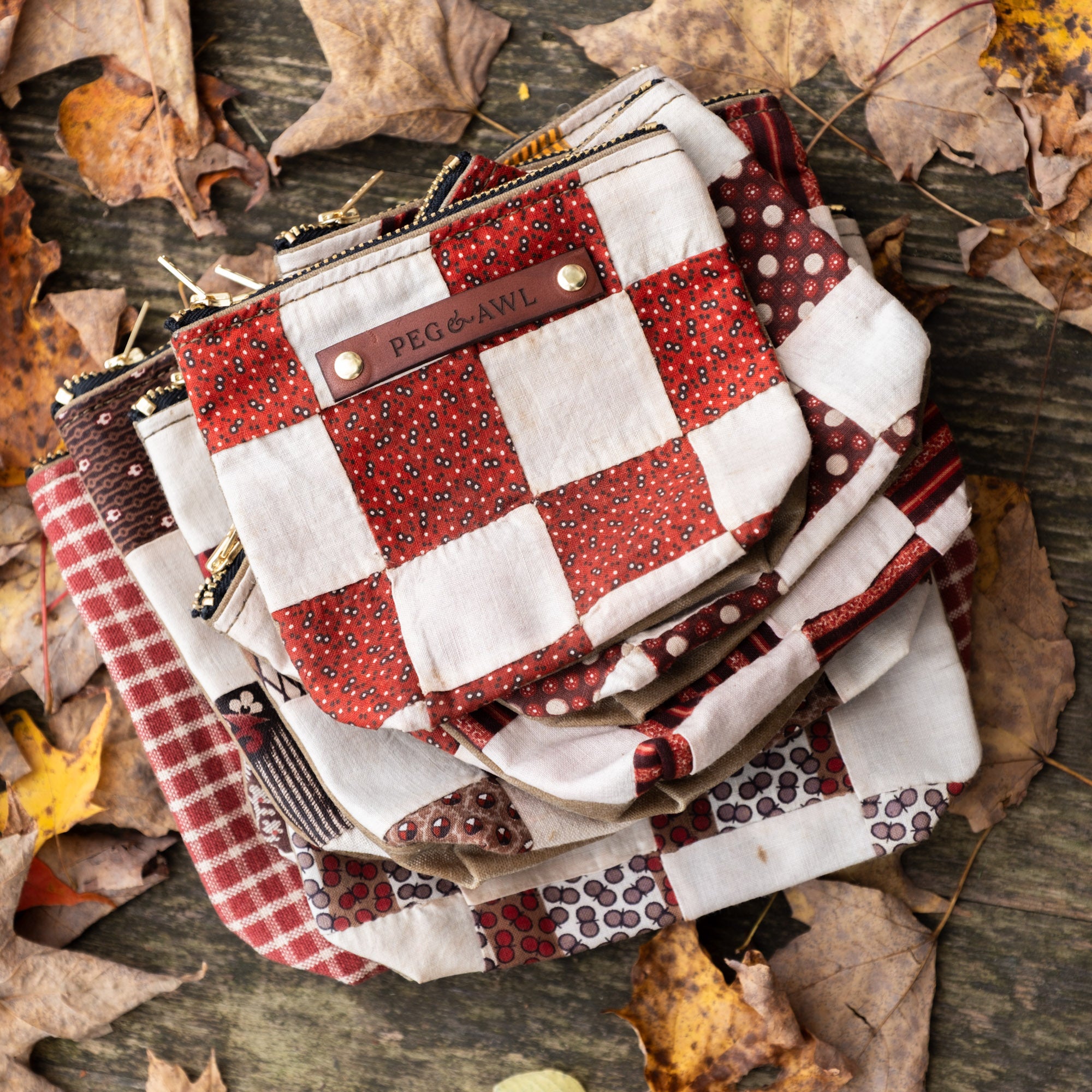 Pouch with Late 1800s Quilt Block: Yago