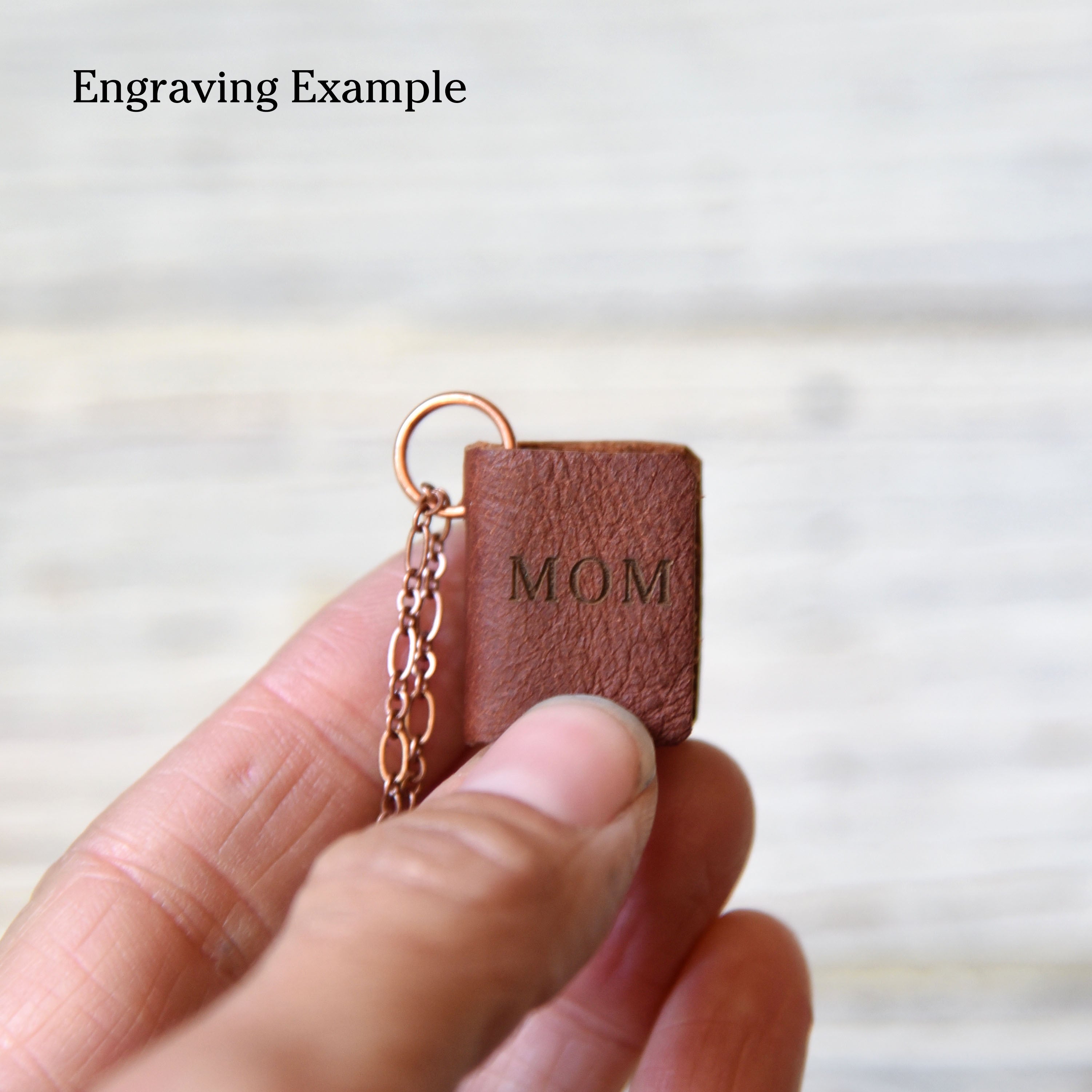 Book Necklace: Acorn