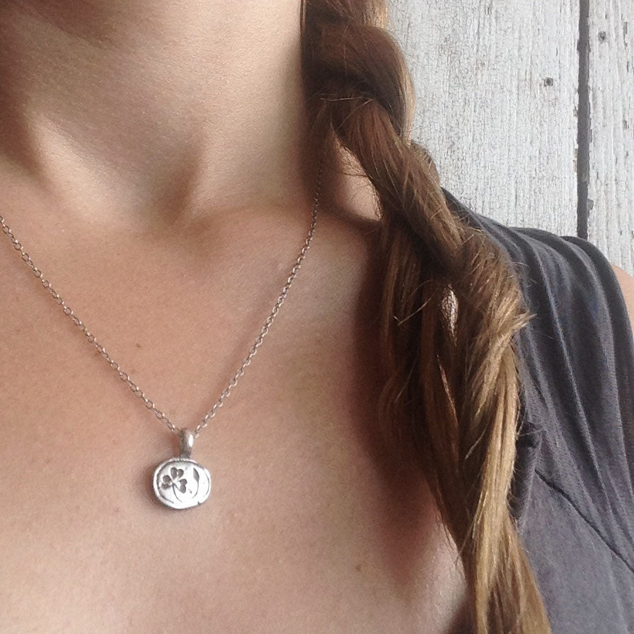 Wood Sorrel Botanical Necklace