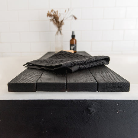 Pitch Black Bathtub Caddy
