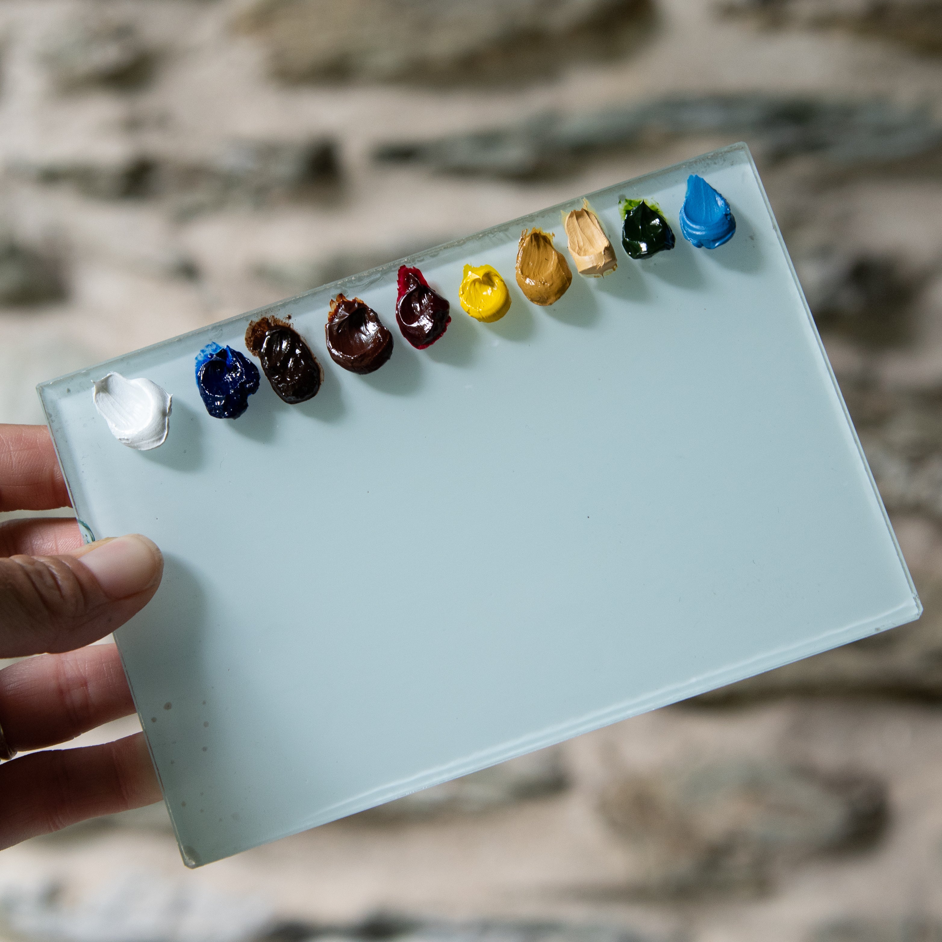 Corian Palette for Plein Air Boxes