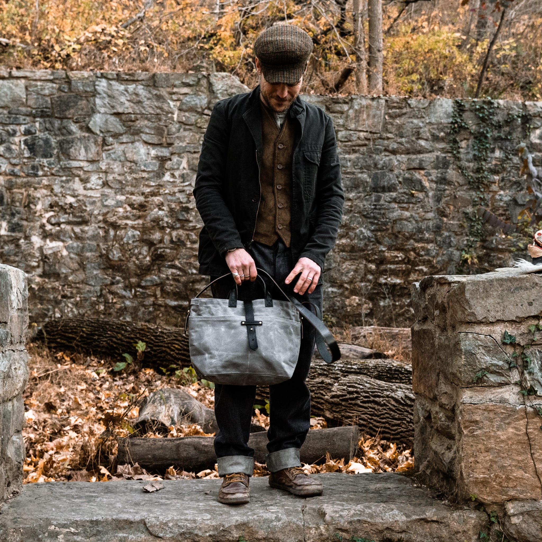 Autumn Colors: Waxed Canvas Tote