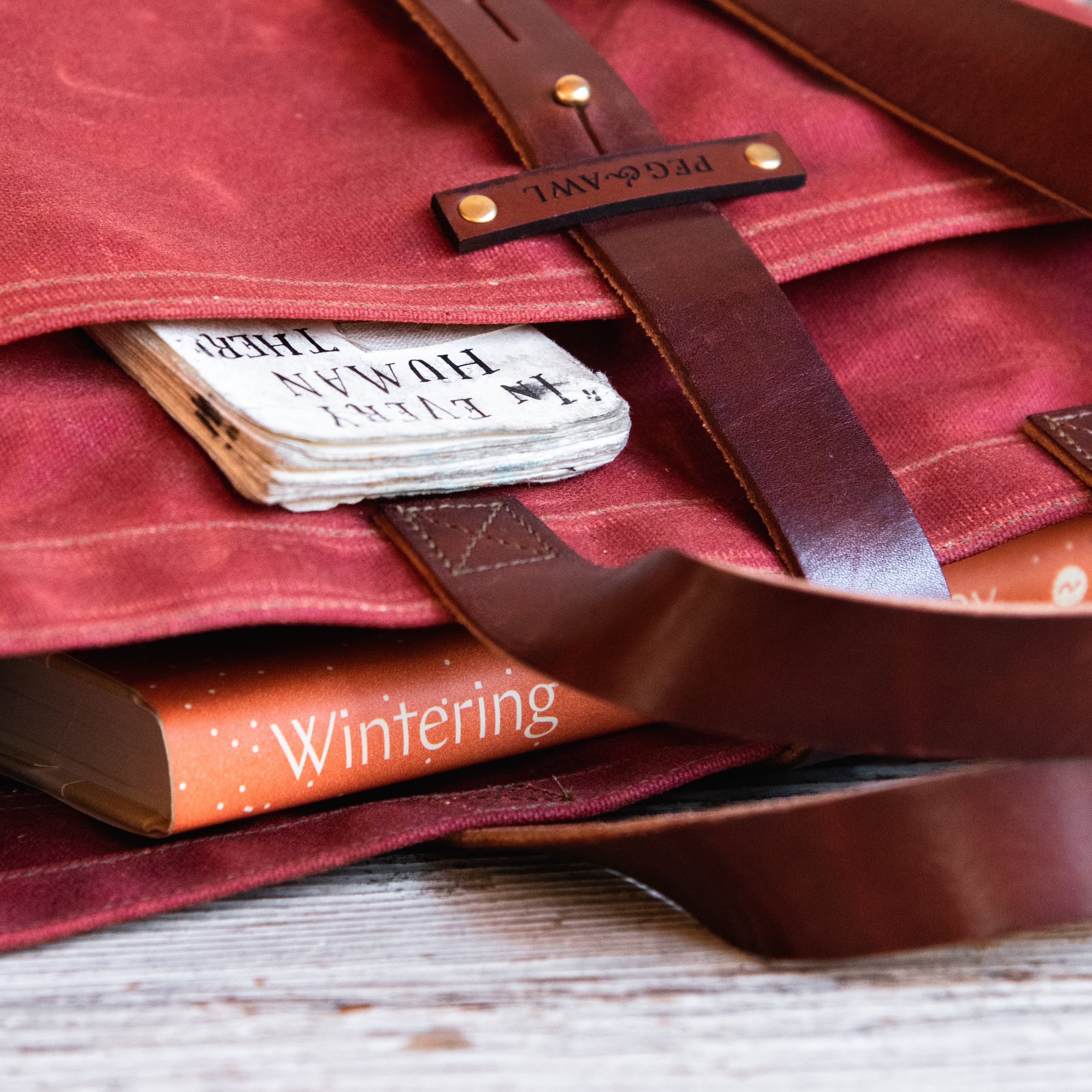 Autumn Colors: Waxed Canvas Tote