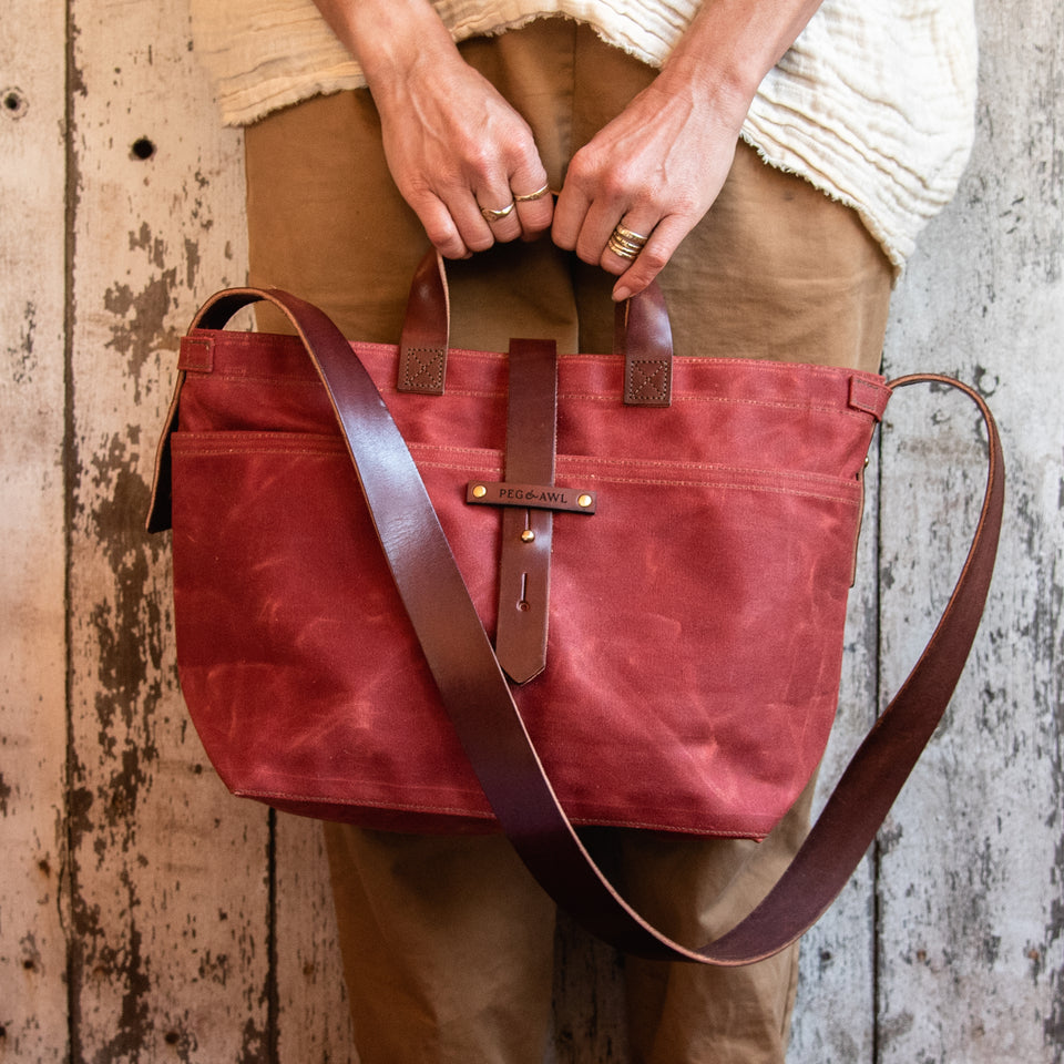 Autumn Colors: Waxed Canvas Tote