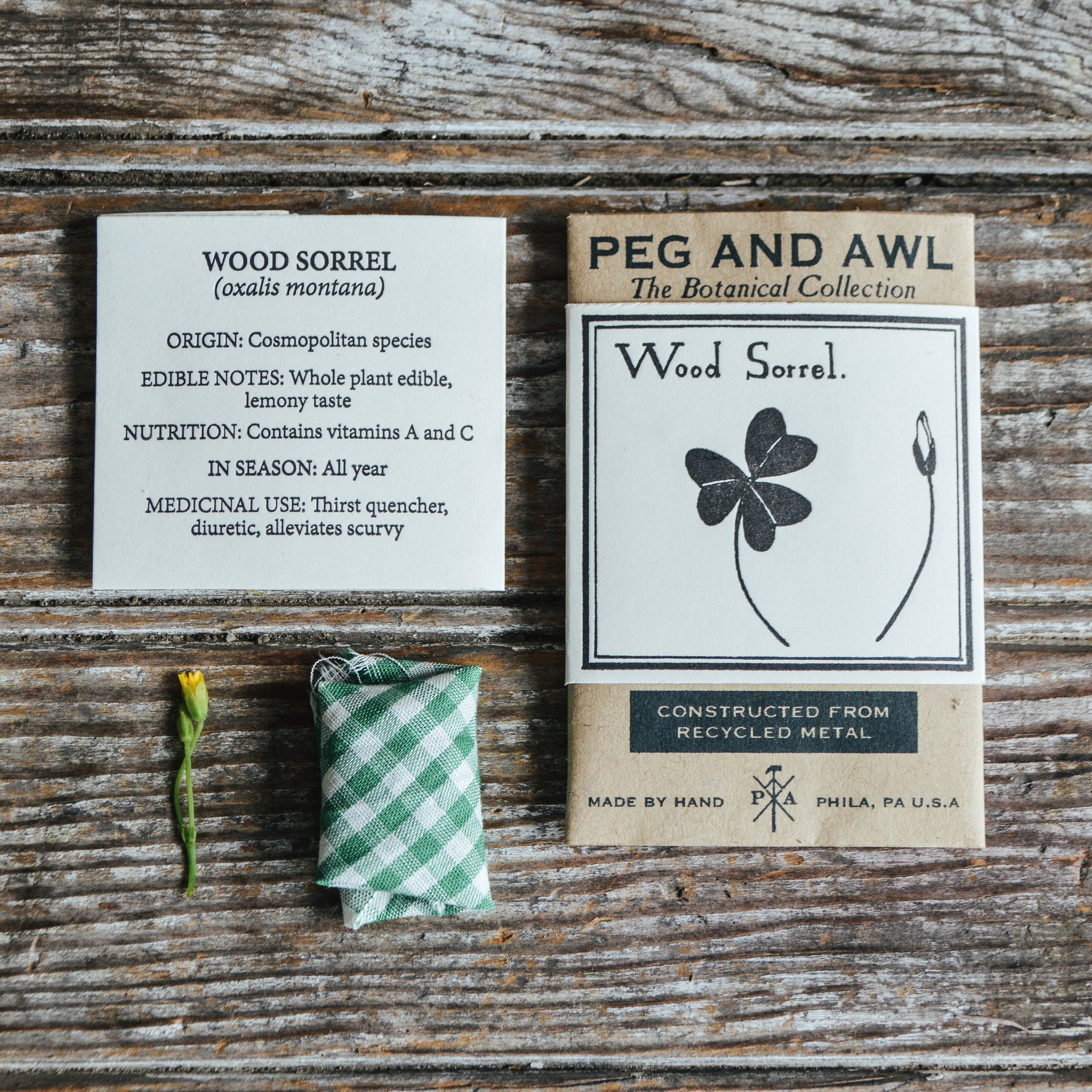 Wood Sorrel Botanical Ring